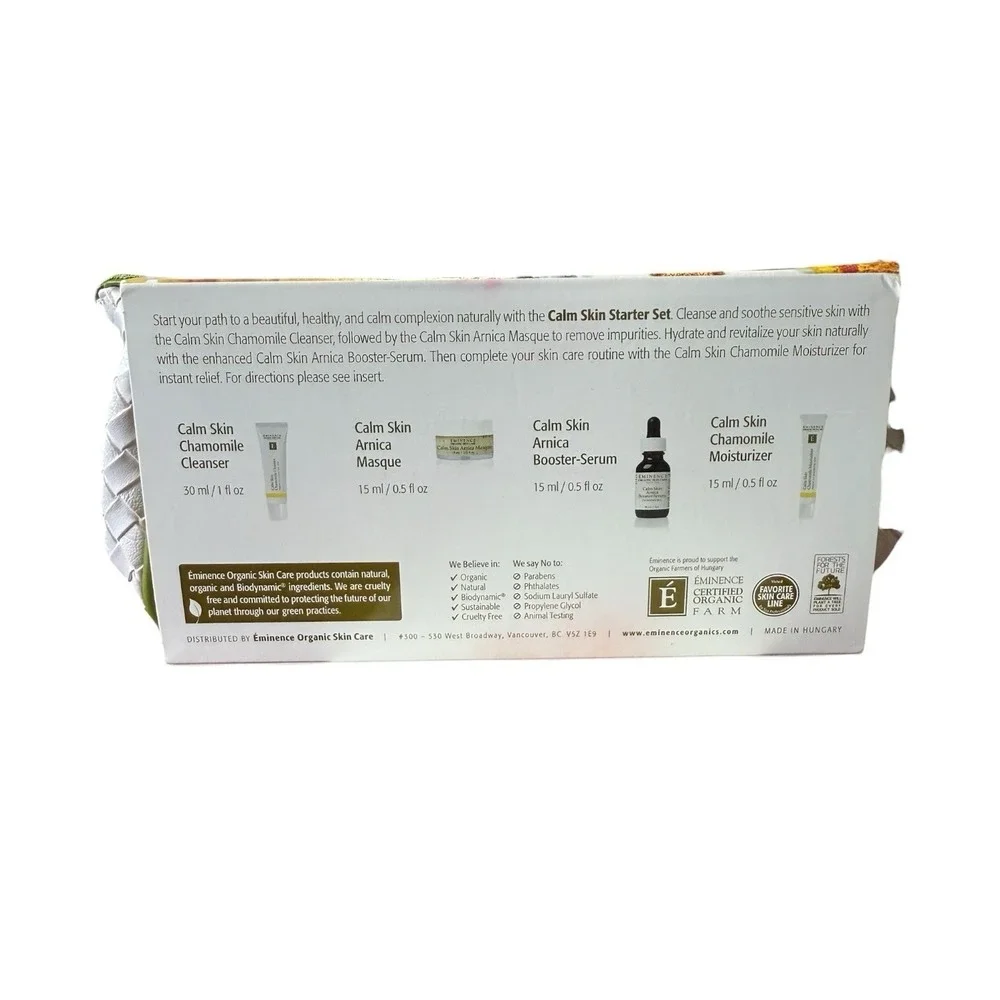 Eminence Calm Skin Starter Set. Skin Care System
